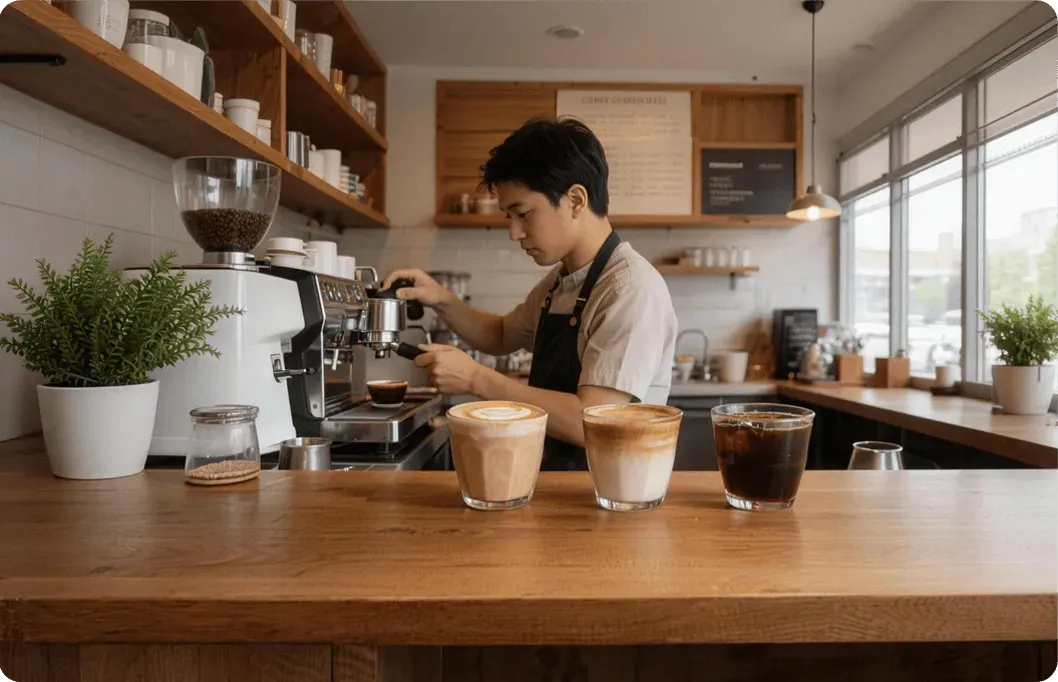 茶饮甜品门店场景