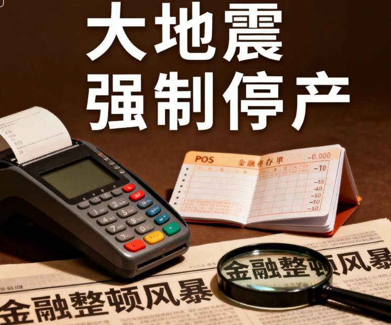 POS机行业大地震！五家厂商因支持POSP遭强制停产，银行百亿坏账大甩卖背后的金融整顿风暴！