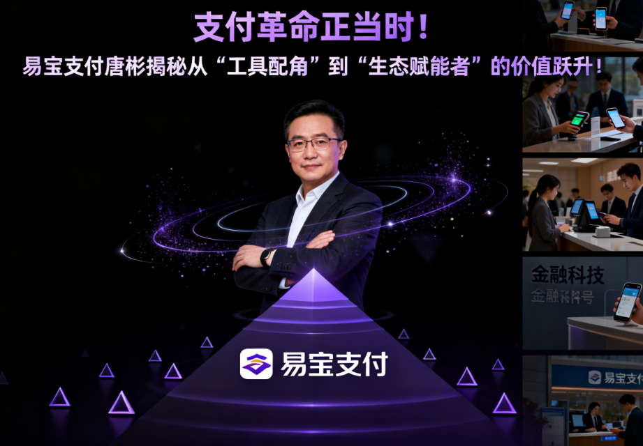 支付革命正当时！易宝支付唐彬揭秘从“工具配角”到“生态赋能者”的价值跃升！