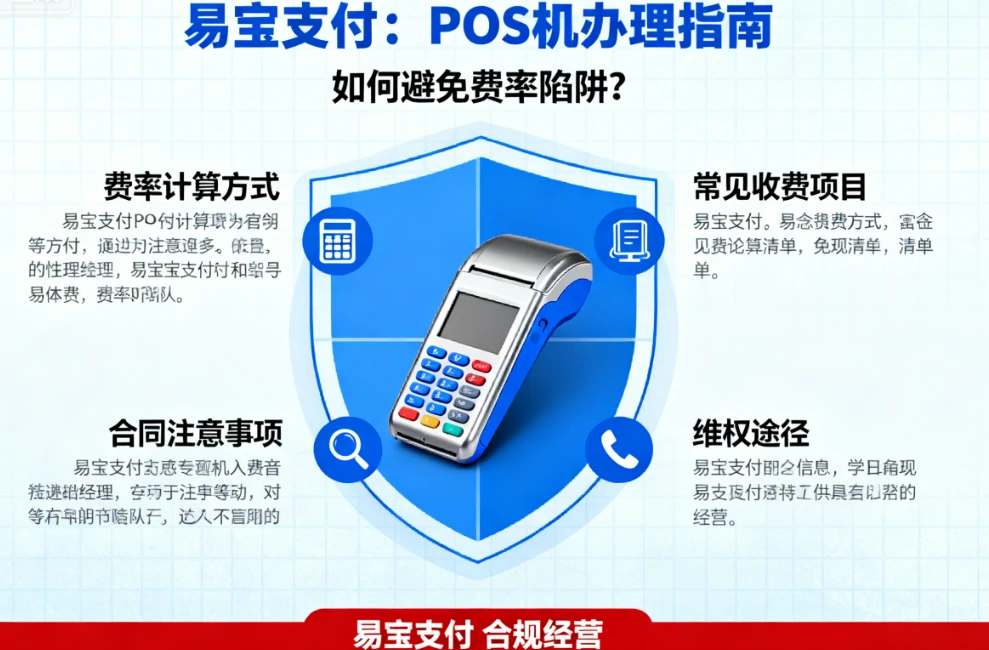 易宝支付：POS机办理指南，如何避免费率陷阱？