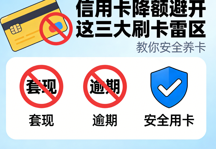 信用卡降额避开这三大刷卡雷区，教你安全养卡？