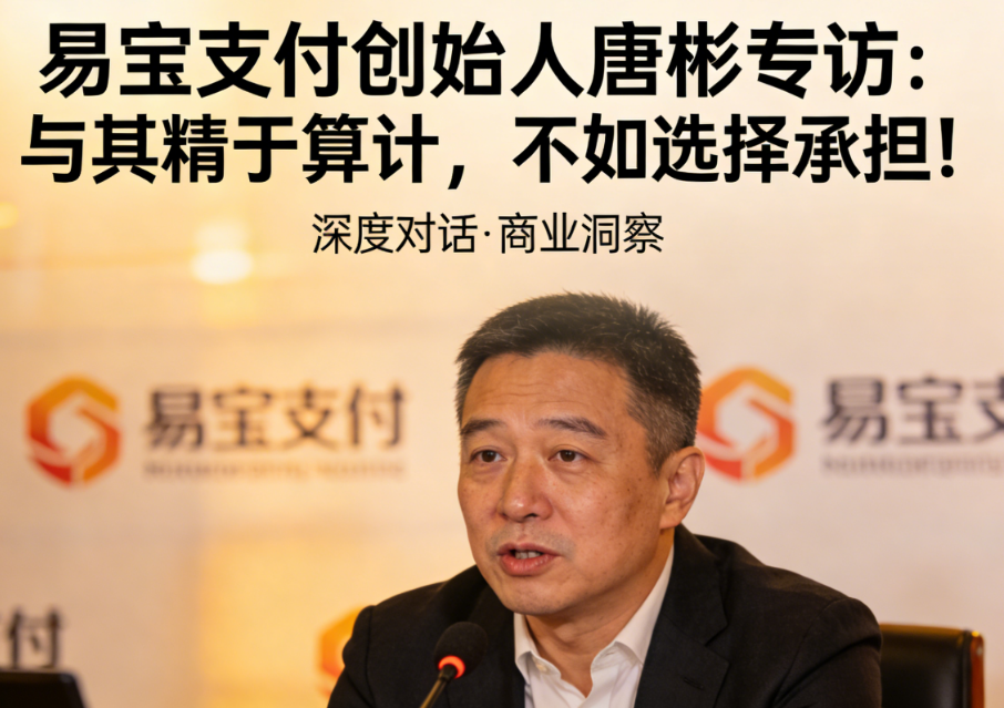 易宝支付创始人唐彬专访：与其精于算计，不如选择承担！