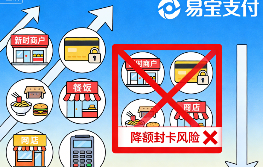 易宝支付：新商户也增加了，怎么还没有摆脱降额封卡的风险？