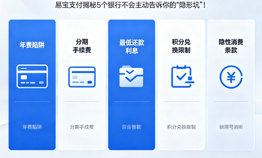 信用卡真的香吗？易宝支付揭秘5个银行不会主动告诉你的“隐形坑”！