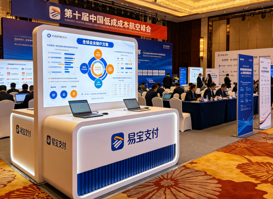 易宝支付亮相第十届中国低成本航空峰会：一站式全球企业账户方案助力海外低成本航司深耕中国市场！